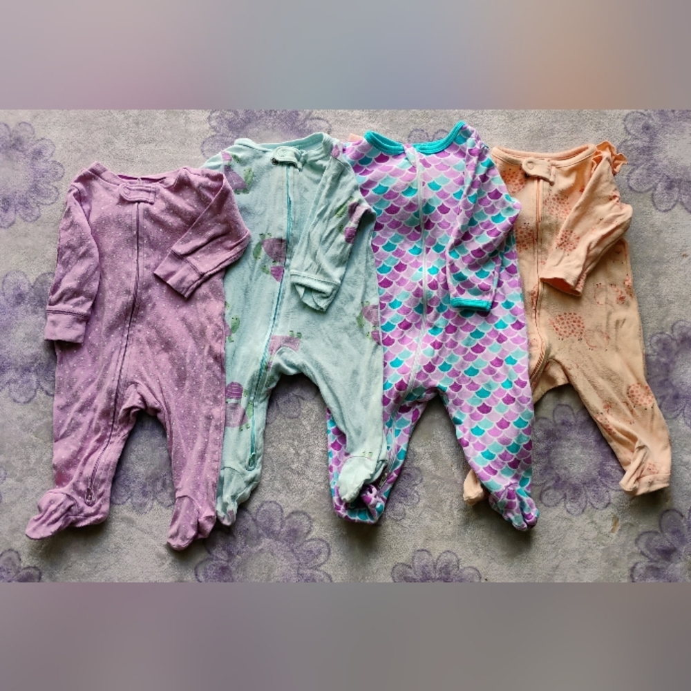 3M Pajama Bundle- 4 Footed Sleepers
